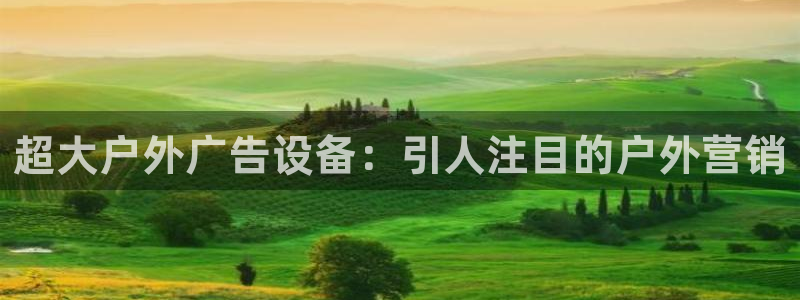 杏宇平台官网注册：超大户外广告设备：引人注目的户外营销