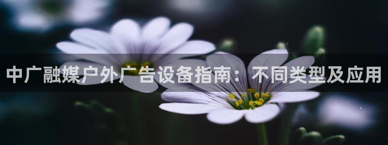 杏宇平台提现为什么这么久呢：中广融媒户外广告设备指南：不同类型及应用