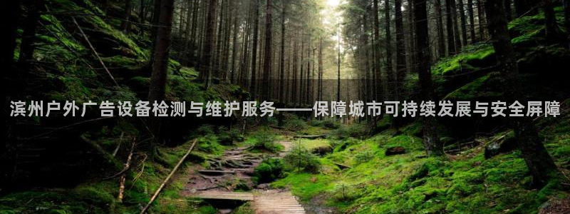 杏宇平台登录方法：滨州户外广告设备检测与维护服务——保障城市可持续发展与安全屏障