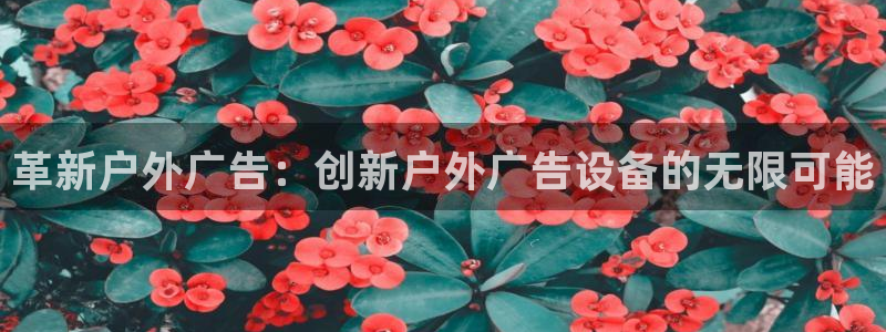 杏宇平台登陆：革新户外广告：创新户外广告