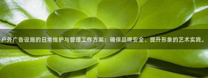 杏宇官方平台官网入口：户外广告设施的日常