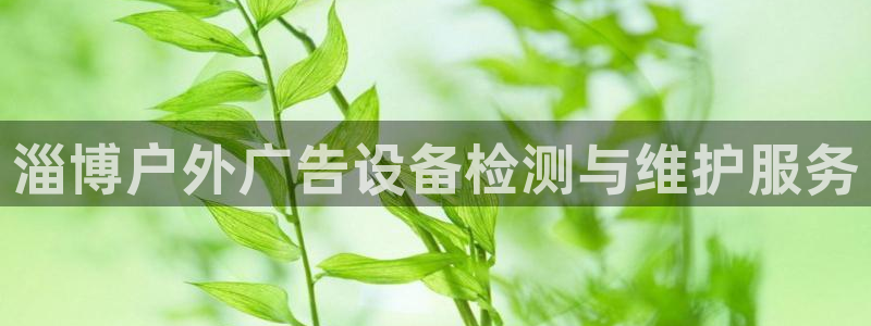 杏宇平台招商：淄博户外广告设备检测与维护