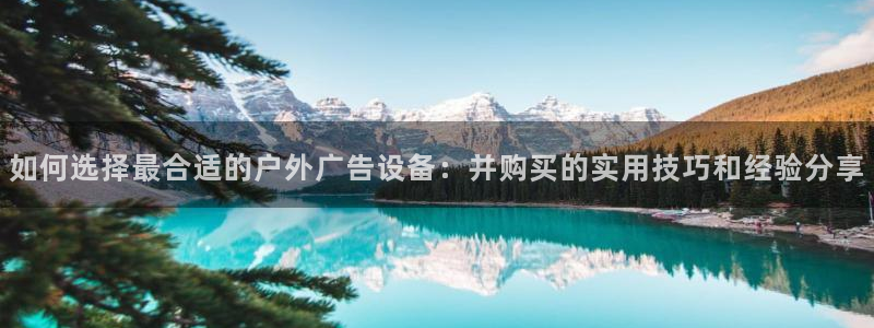 杏宇平台招商：如何选择最合适的户外广告设